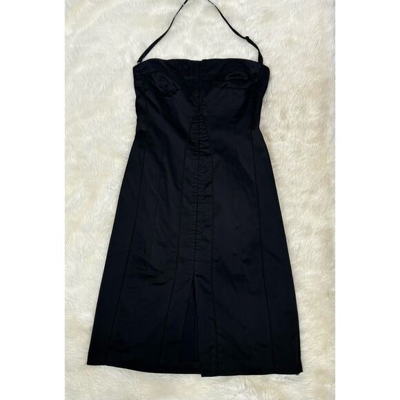 Ted Baker London Black Hook Eye Front Bodycon Strapless Dress Size 2 - Picture 6 of 16